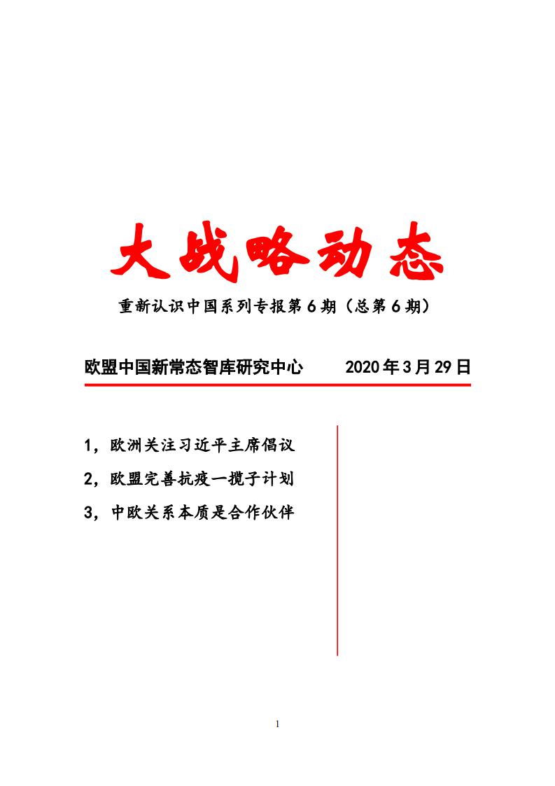 大战略动态第6期-欧盟中国新常态智库研究中心_00.jpg